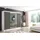 altdecor Schiebetürenschrank VILO 250 x 215 x 61 cm Weiß/Schwarz