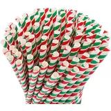 Papier Strohhalme lang Ungarn Design, 100 Stück, 23 cm lang, 7mm Ø. Strohhalm Ungarische Hungary Flagge, biologisch abbaubar, Umweltfreundlich Einweg Trinkhalm (Lang) (Lang 23cm)