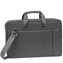 RivaCase Laptoptasche Central 8251 Kunstfaser grau 8251 GREY bis 44,0 cm (17,3 Zoll)