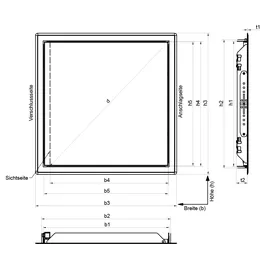 Upmann Revisionstür Softline 400 x 400 mm