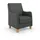 Home Affaire Sessel Palmera Leder 70 x 93 x 75 cm grau mit Federkern