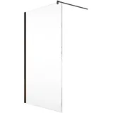 Schöner Wohnen Gretia Walk-In-Dusche 120 x 200 cm schwarz/ESG Klar