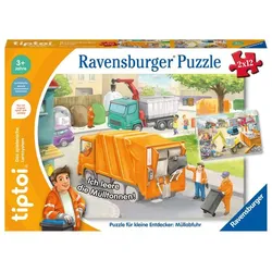 Ravensburger - tiptoi Puzzle für kleine Entdecker: Müllabfuhr, 12 Teile