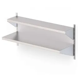 1200x250mm Wandregal aus Edelstahl mit Reißverschluss