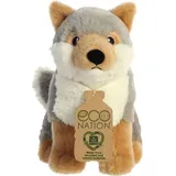 aurora toys Aurora World Aurora, 35006, Eco Nation, Wolf, 24cm, Plüschtier, (Grau/Weiß/Braun)