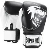 Super Pro Boxhandschuhe ""Undisputed"", Größe L, Schwarz lackiert