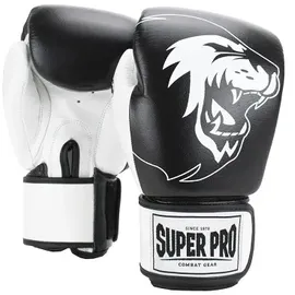 Super Pro Boxhandschuhe ""Undisputed"", Größe L, Schwarz lackiert