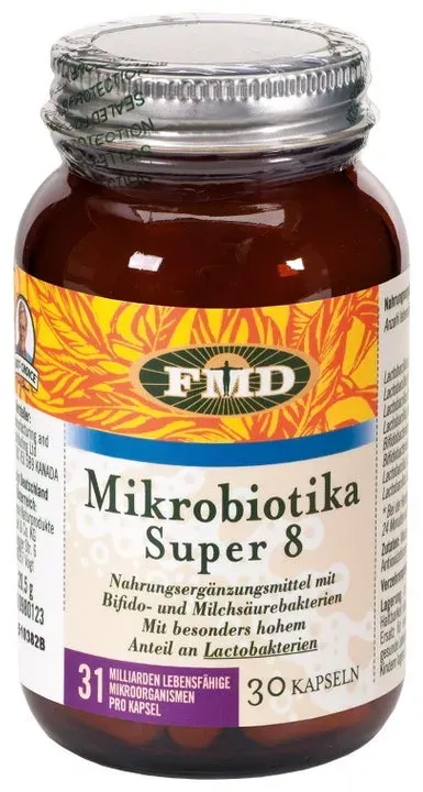 FMD Mikrobiotika Super 8 30 Kapseln - 31 Mrd mikr. Kulturen