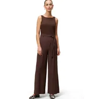 Zero Relaxed Fit Jumpsuit mit Viskose-Anteil und Taillenband, Mittelbraun,