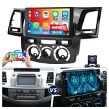 ESSGOO DAB+ Für Toyota Hilux 2005-2014 Autoradio CarPlay Android 15 GPS Navi Autoradio (RDS, 4+64GB(optional), FM, AM, DAB+ (optional), Carplay Android Auto Bluetooth EQ USB GPS Navi WIFI Touchscreen) schwarz