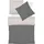 FLEURESSE Provence W Wendebettwäsche Grau 135 x 200 cm + 2 x 80 x 80 cm