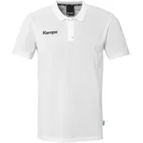 Kempa Prime Poloshirt Kinder weiß 140