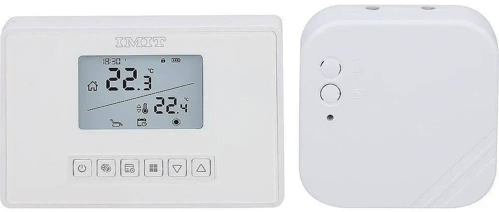 Digitales Funkraumthermostat IMIT Silver CR/RF S