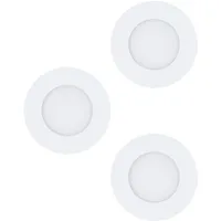 EGLO LED 3er Set Einbaustrahler Fueva 1, Einbauleuchte Einbaulampe