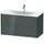 Duravit XViu Waschtisch-Unterschrank XV41350B238 101 x 55,7 x 48 cm, dolomiti grey hochglanz, 2 Schubkästen, schwarz matt