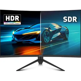 Odys Gaming Monitor XP32-X - 32 Zoll (80 cm), Curved (1500R), 180 Hz, WQHD (2.560x1.440 px), 1 ms Reaktionszeit (MPRT), HDR, FreeSync/G-Sync komp., Eye Care, HDMI, DP, 3,5mm Audio
