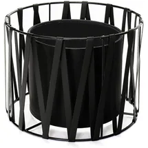 Licht-Erlebnisse Lampenschirm Design Schwarz Zylinder