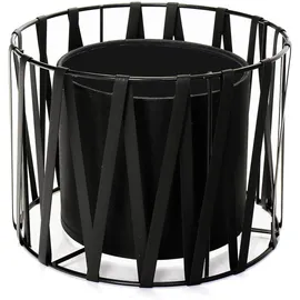 Licht-Erlebnisse Lampenschirm Design Schwarz Zylinder