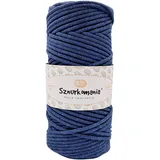 Baumwollkordel 3mm 100m, 46 Farben, Häkelkordel, Geflochten Baumwollkordel 3mm, Makramee Kordel, Makramee Garn, Premium Garn, Makramee Seil (Jeans)