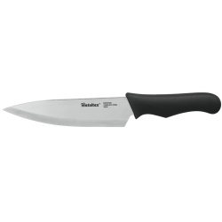 Metaltex Basic Chef Messer, Kochmesser mit erstklassig verarbeiteter Inox-Klinge für hohe Schnittfähigkeit, Klingenlänge: 17 cm