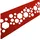 zaun|zu® Sichtschutzstreifen PREMIUM Dekor Hexagon 255 x 15 cm Rot