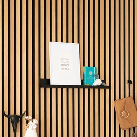 Home Deluxe Akustikpaneel RESONA schwarz 2 St. 50 x 5 x 7,5 cm