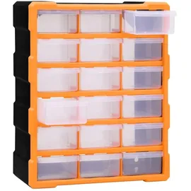 vidaXL Multi-Schubladen-Organizer 18 Schubladen 38x16x47 cm
