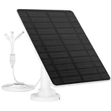 GuKKK Solarpanel für Eufy Kamera,6W Kamera Solarpanel Kompatibel,Kontinuierliche Stromversorgung,IP65 wasserdicht Solarpanel für Security euf-Cam,2C/2C Pro,2/2Pro,E20/E40 Kamera-Aufladung