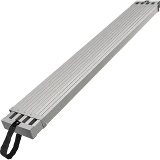 Vevor Teleskop-Arbeitsplanke aus Aluminium, 2,4–3,9 m, 227 kg Tragkraft, 31,8 cm breites Aluminium-Gerüstbrett, Verlängerungs-Bühnenbrett mit rutsc