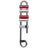 Petzl Rack Abseilgerät Silber/Rot
