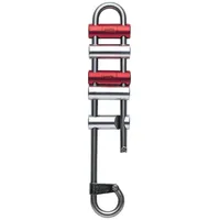 Petzl Rack Abseilgerät Silber/Rot