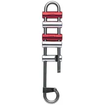 Petzl Rack Abseilgerät Silber/Rot