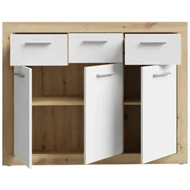 Forte Baccio 117,9 x 91,5 x 34 cm Artisan Eiche / Weiß