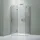 nextrend - gmbh Bernstein DX403 Eckdusche mit Drehtür links 90 x 90 cm transparent Echtglas