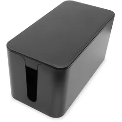 DIGITUS Kabel Management Box, klein, schwarz