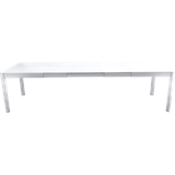 Fermob RIBAMBELLE Tisch mit 3 Einlegeplatten aus Aluminium 149/299x100 cm Baumwollweiß