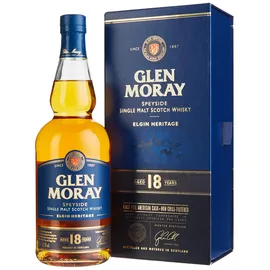 Glen Moray 18 Years Old Elgin Heritage Speyside Single Malt Scotch 47,2% vol 0,7 l Geschenkbox