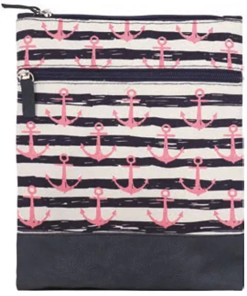 Canvas Crossbag 014 (Navy Pink)