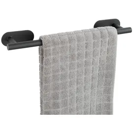 Wenko Badetuchstange Orea Black matt 40 x 4,5, Edelstahl, schwarz/matt