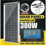 Tigrezy - Solar-Kit 300 w – flexibles Solarpanel, monokristallines PV-Modul + 20 A-Controller zum Aufladen der Batterie von Boot, Auto, Wohnmobil,