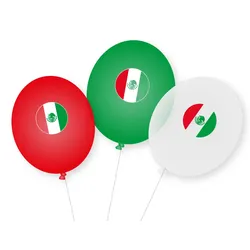 9 Mexiko Latexballons