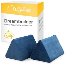 Fantasy Blöcke – Erweiterung für das Dailydream Spiel- und Schlafsofa, Blau