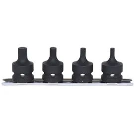 KS Tools 1/2" Kraft-Bit-Stecknuss-Satz, kurz, 4-tlg.