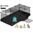 Songmics Freilaufgehege 20 Platten 0,00 x 0,00 x 0,00 cm Schwarz