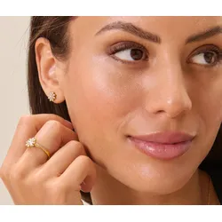 Tchibo - 585 Gold-Ring mit 31 Brillanten - Gr. 19 - gold