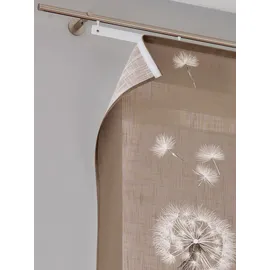 Heine Schiebevorhang in braun-weiß | Gr.: 145-x-57cm