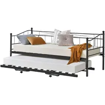[en.casa] Skutskär 90 x 200 cm Schwarz