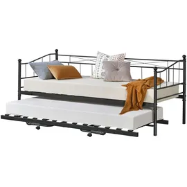 [en.casa] Skutskär 90 x 200 cm Schwarz