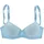 LASCANA Schalen-BH LASCANA, Damen, Gr. 70, Cup D, blau (hellblau), Spitze, Obermaterial: 88% Polyamid, 10% Elasthan, 2% Polyester, BHs Schalen-BH, mit Bügel, mit verzierten Trägern, Dessous