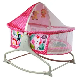 LeanToys 2-in-1-Schaukelbett mit Sound und Vibration